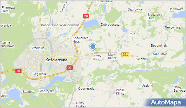 mapa Nowy Klincz, Nowy Klincz na mapie Targeo